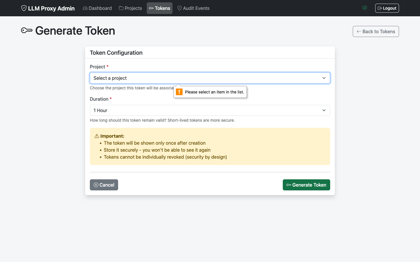 Token Created